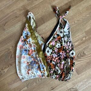 Floral Halter Neck Women's Top
